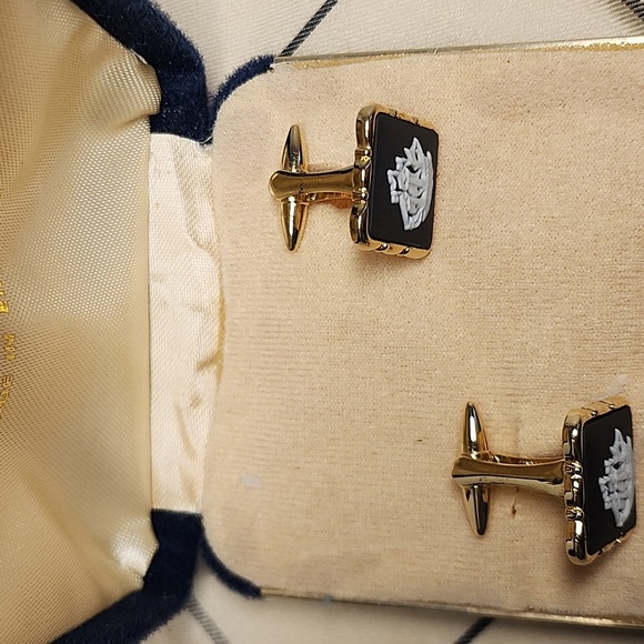 Wedgwood cufflinks black Jasper ⚫️ - Picture 3 of 10